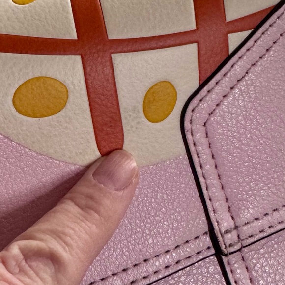 KATE SPADE NEW YORK Leather Colada Pineapple Tote Shoulder Bag with accessories - Picture 10 of 13